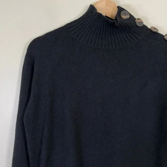 By Anthropologie Margarita Button  Collar Mock Neck Sweater - Picture 8 of 15